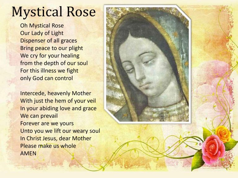 Prayer to Blessed Mary – Mystical Rose