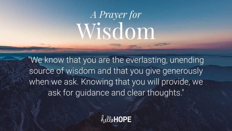Seeking God’s Wisdom in the World Today